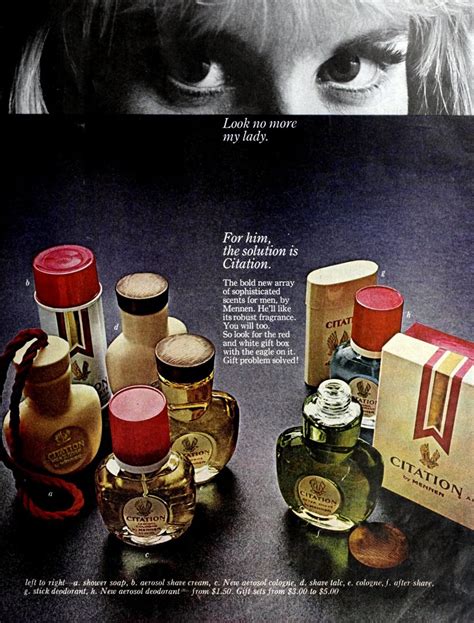 popular cologne in the 60s.